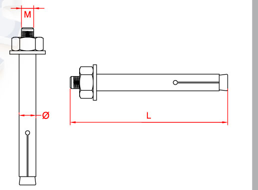 Sac Gömlekli Çelik Dübel