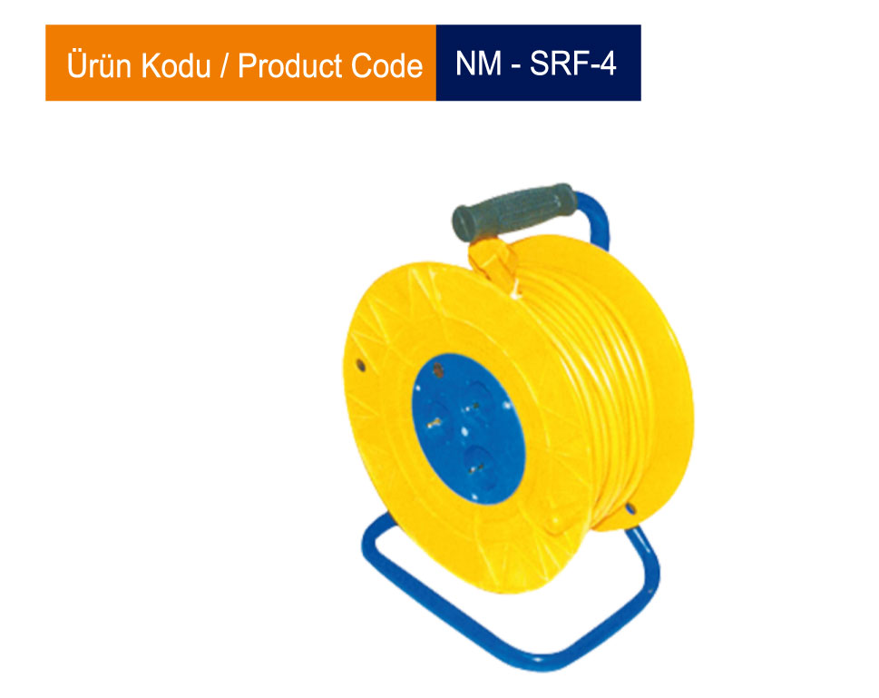 Makaralı Seyyar Uzatma Kablosu