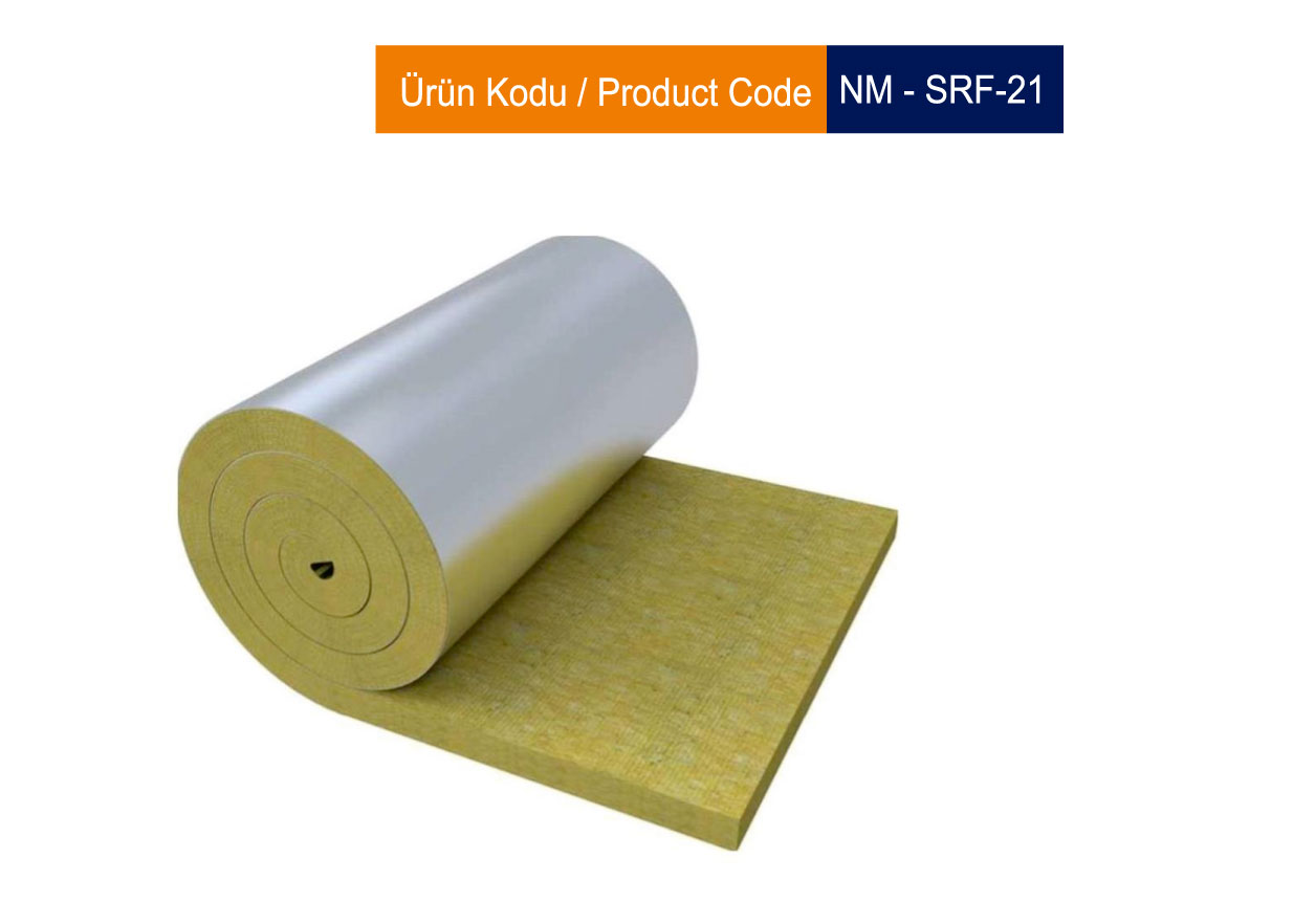 Şilte Mineral Yün Alüminyum Folyo Kaplı