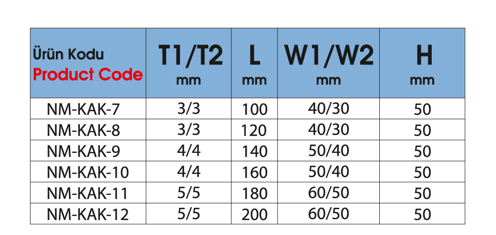 Kızaklı L Ankraj Kırlangıç Destekli