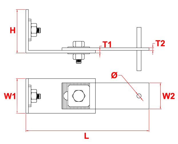 Kızaklı L Ankraj Pimli Destekli